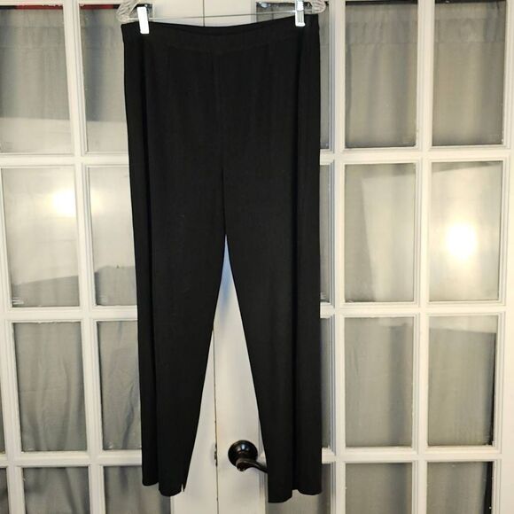 Ming Wang Womens Black Straight Leg Pants XL - Picture 1 of 5